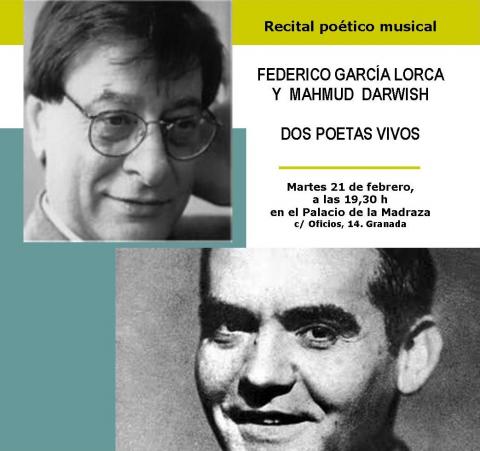 Recital poético-musical.  Lorca y Darwish, dos poetas vivos